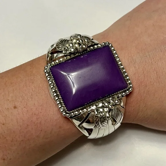 Unique Estate Vintage One of a kind Sterling Silver Cuff Bracelet